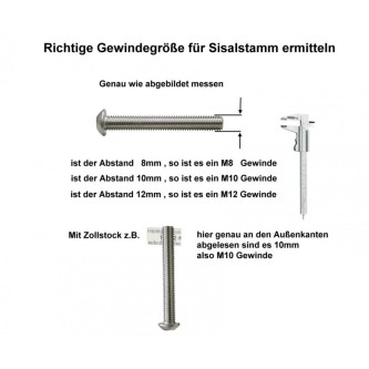 12 cm Outdoor-Vollholz-Deckenspanner