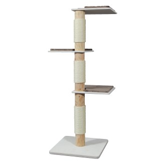 Designer-Kratzbaum mit Vollholzstämme.