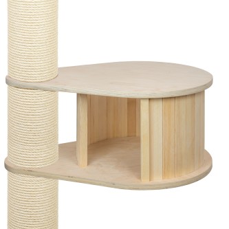 Woody Holzhaus 45 cm mit zwei Ohrplatte