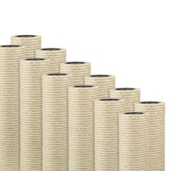 Deluxe 9 cm Sisalstamm mit 8 mm Sisalseil