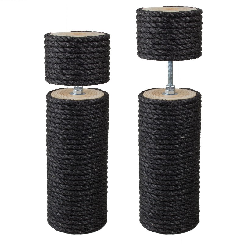 16 cm Premium-Vollholz-Deckenspanner (Schwarz)