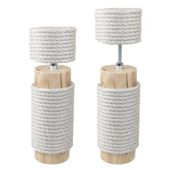 10 cm Designer-Vollholz-Deckenspanner (Sandgrau)
