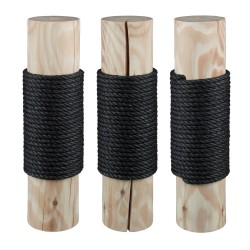 Designer-Vollholzstamm-Sisalstamm- 10 cm- 8 mm Gewinde
