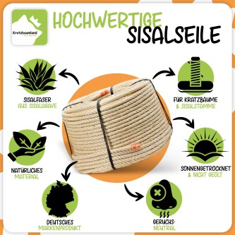 Sisalseil Natur 6-12 mm