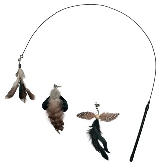 Flex-Spielangel mit 3 Federspielzeugen