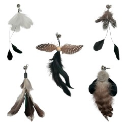 Federspielzeug für Spielangeln