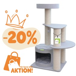 Rocky L Kratzbaum – Modernes Design, 134 cm hoch, 5 Liegeflächen