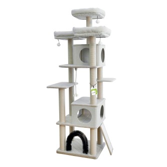 Kratzbaum Sammy XXL - Kompakter Design-Kratzbaum - Höhle & Liegeplate