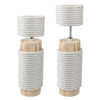 Designer-Vollholz-Deckenspanner (Sandgrau)